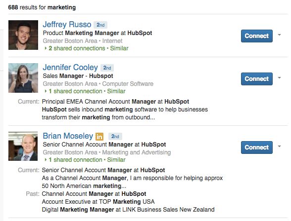 specify role in your LinkedIn search