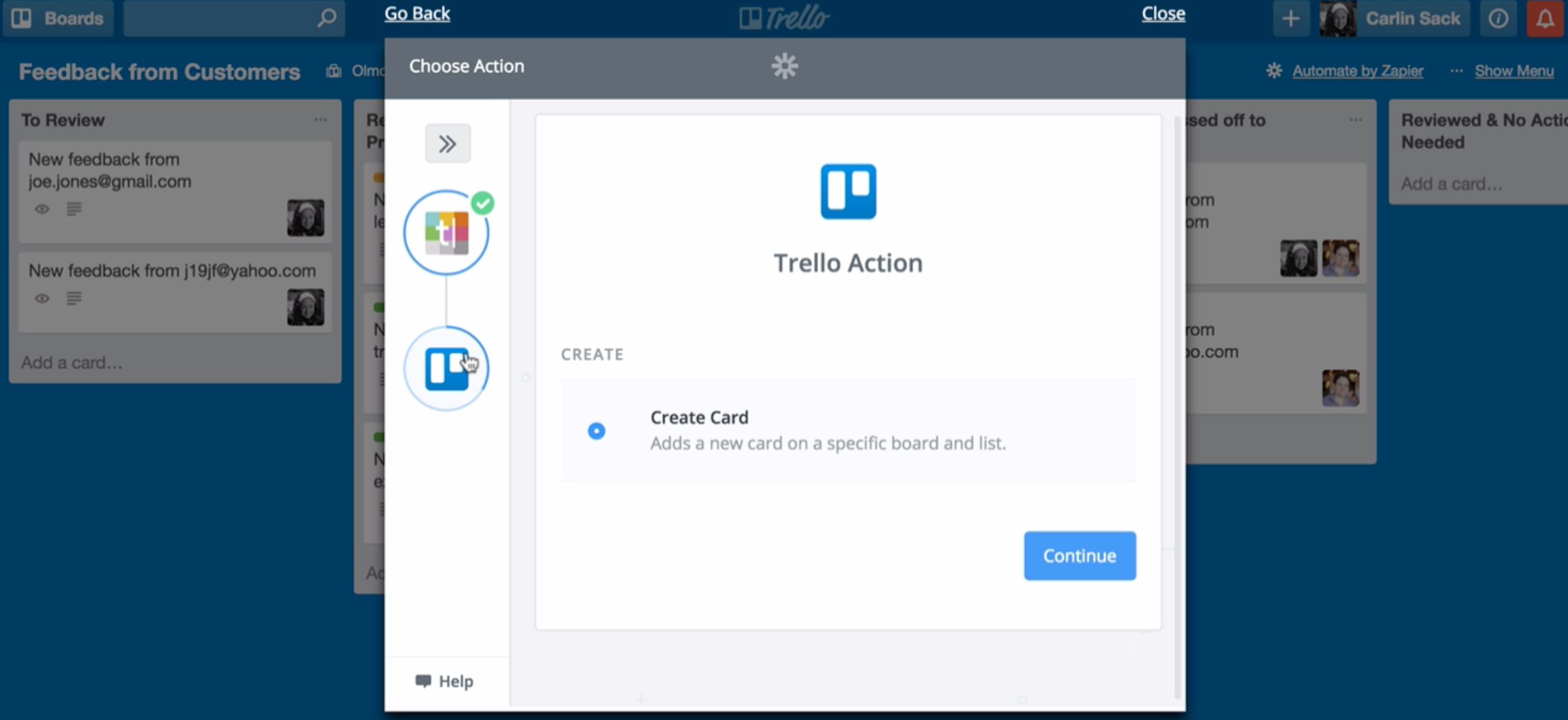 Create a Trello Zap