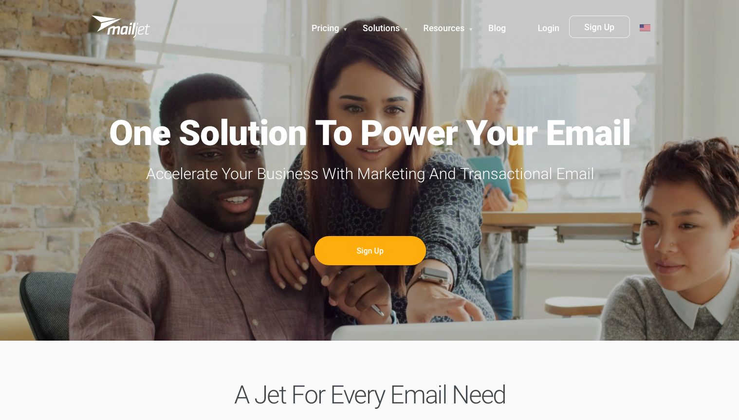Mailjet Screenshot