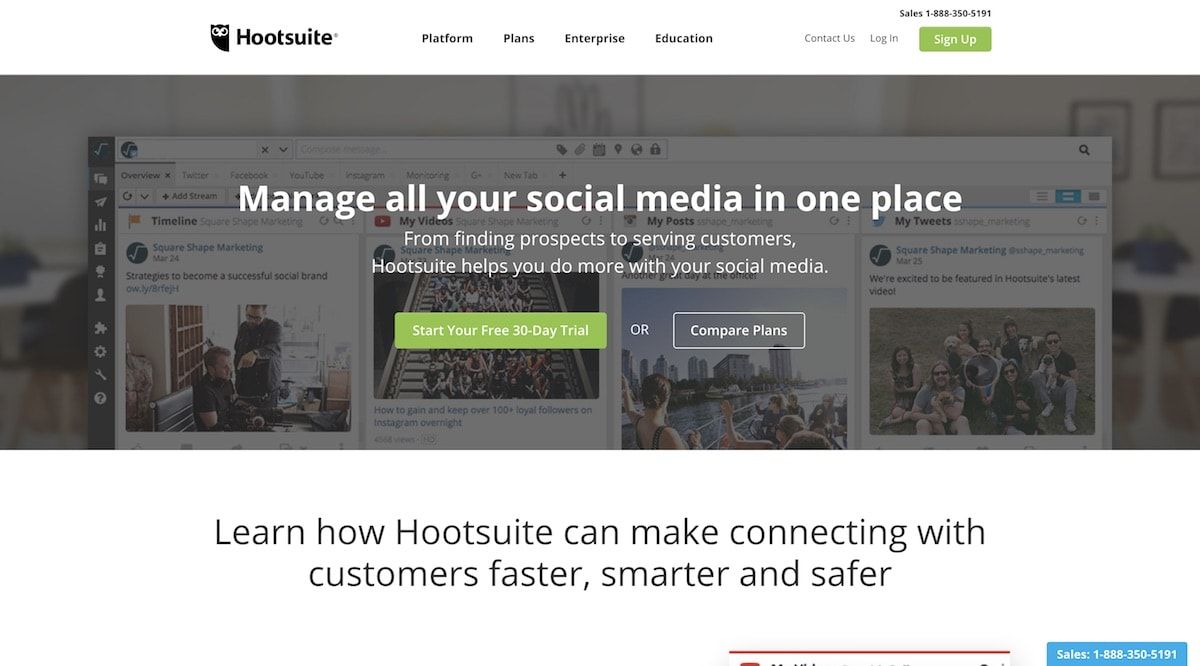 hootsuite screenshot - how to send message to all followers on instagram hootsuite