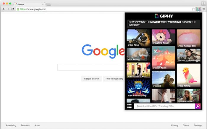 Giphy Chrome Extension