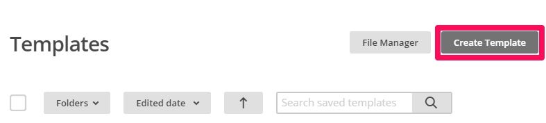 create new mailchimp template
