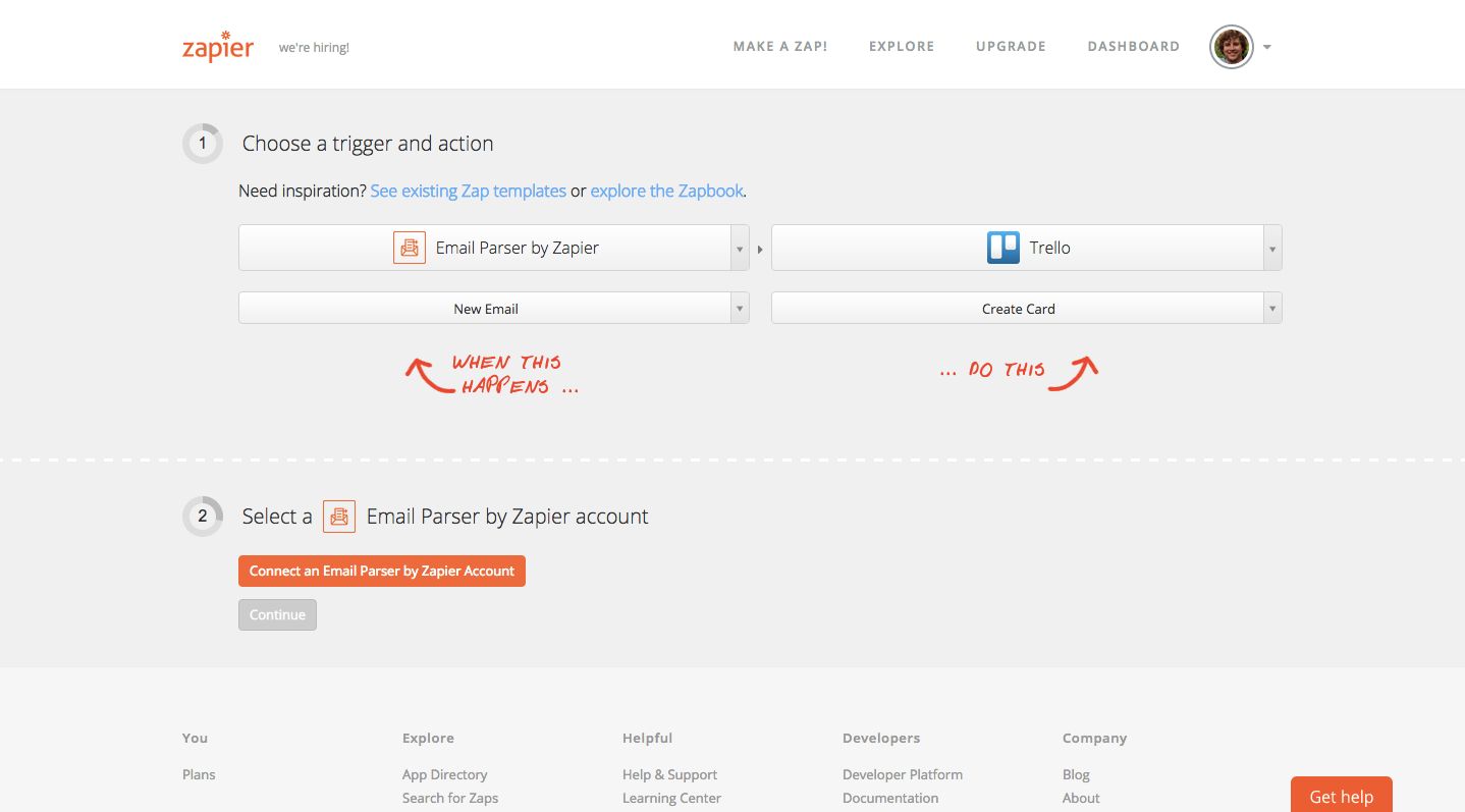 Email Parser Trello example