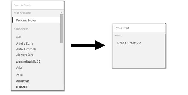 font choices squarespace