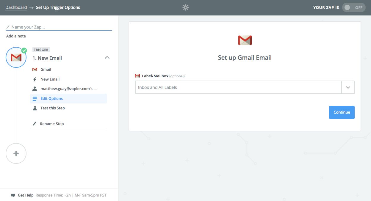 Zapier gmail