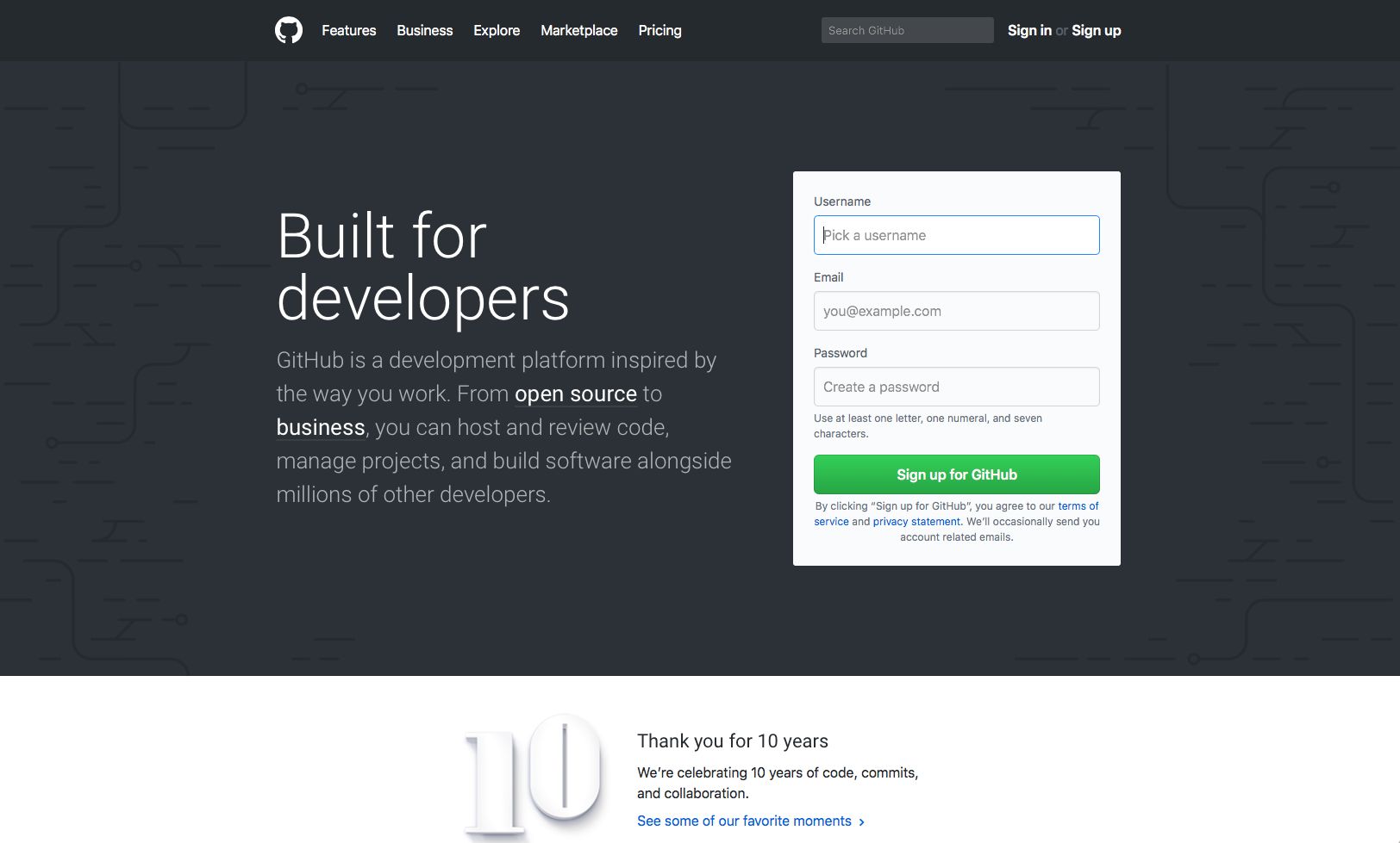 GitHub Screenshot