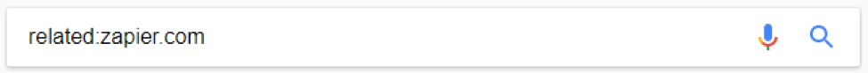 Google search for related:zapier.com