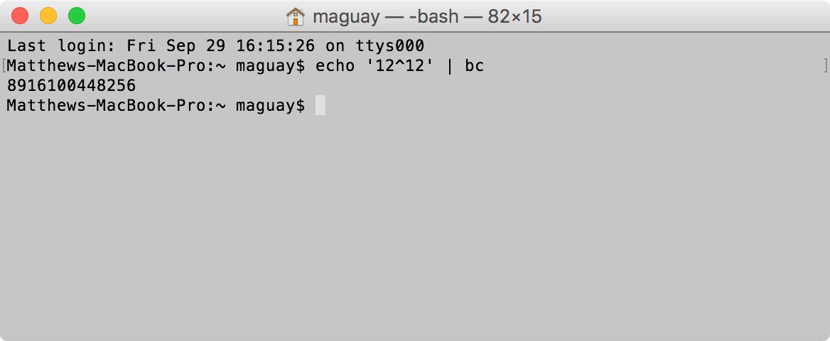 doing math in bash