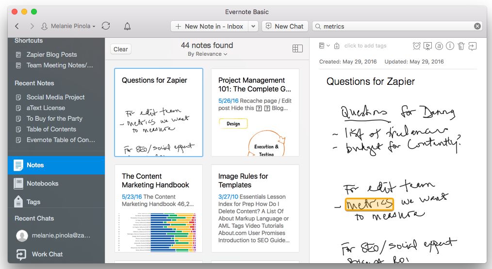 Evernote OCR